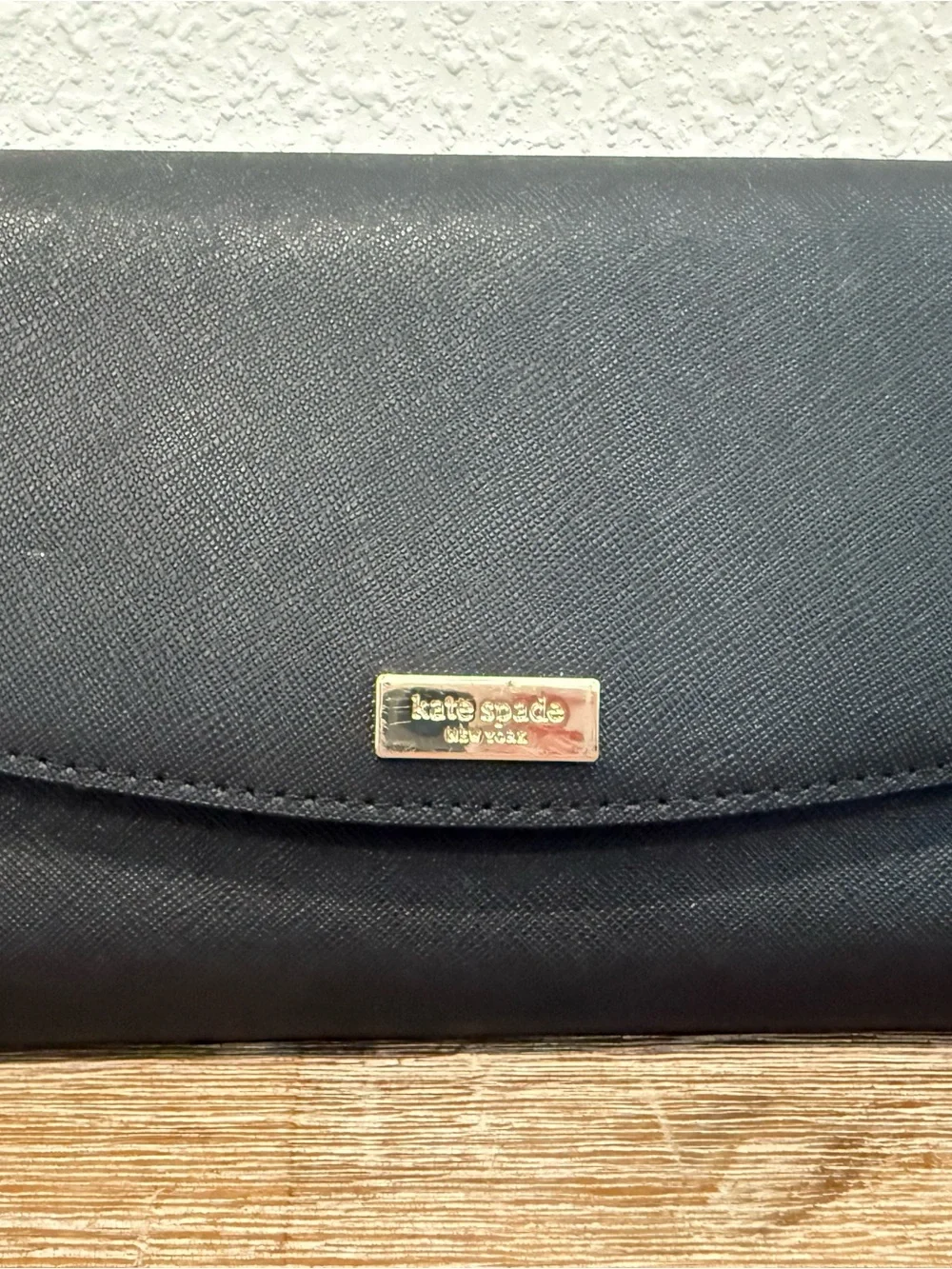 Kate Spade Black Crossbody Wallet with Card Slots